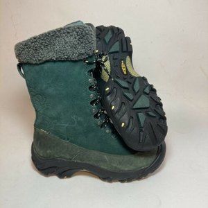 KEEN Hoodoo II Mid Calf Lace Up Boots Fur Trim Size 9 Waterproof Insulat…